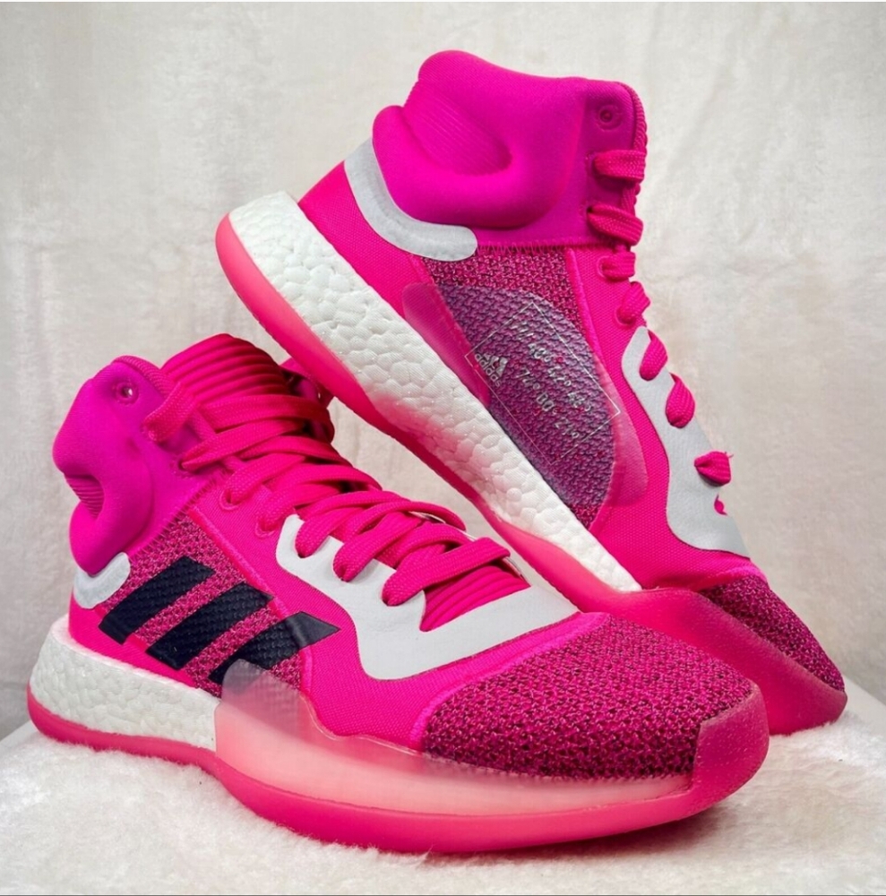 Adidas Marquee Boost Men's Basketball Shoes Shock Pink Sneaker US 7 EU40